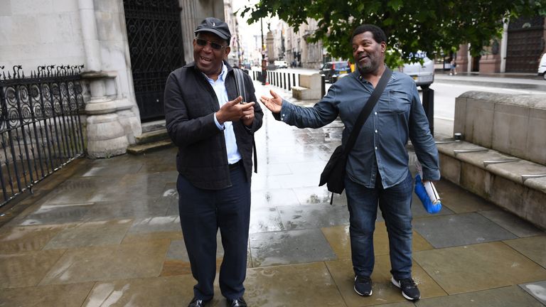 The pair, along with Courtney Harriot, were jailed for allegedly attempting to rob a corrupt police officer nearly 50 years ago