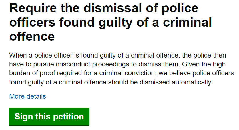 Should police officers be sacked if convicted of a criminal offence? - UKCP